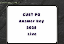 CUET PG Answer Key 2025 Live
