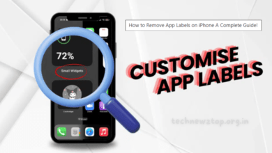 How to Remove App Labels on iPhone Technewstop app